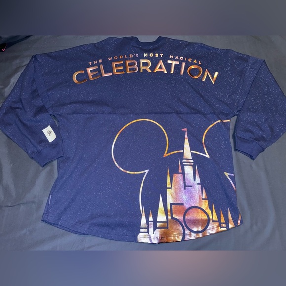 2021 Disney Parks Walt Disney World 50th Celebration Spirit Jersey Adult XL NWT - Picture 2 of 10